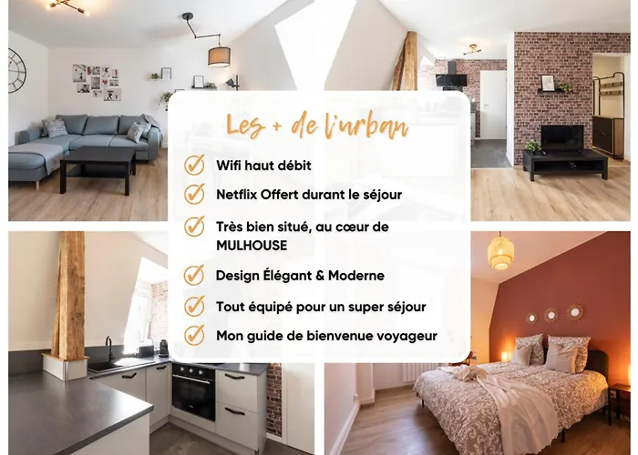 Monsejourcosy - L'urban - Cosy - Netflix Апартаменты Мюлуз
